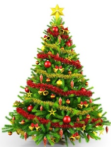 Versierde kerstboom